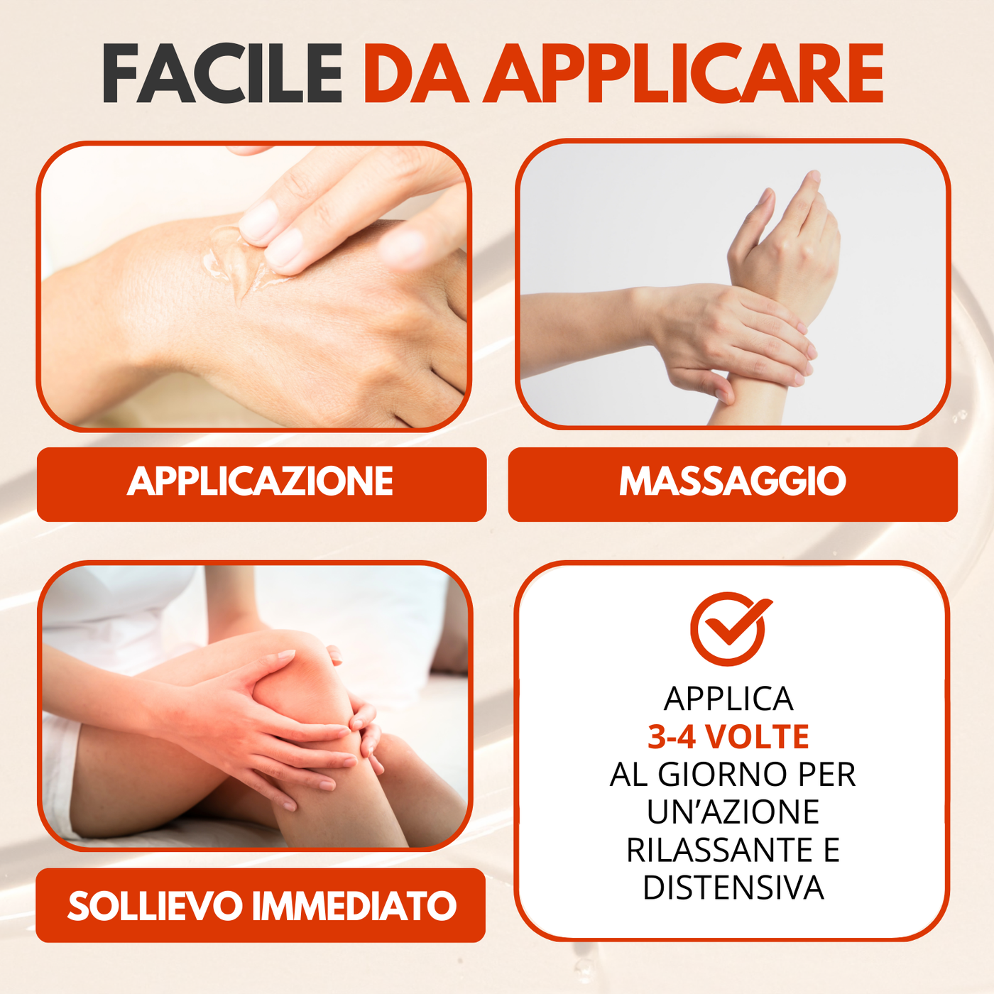 Gel Rapido Sollievo Bioenergy – facile da applicare con massaggio leggero, sollievo immediato per muscoli e articolazioni, uso 3-4 volte al giorno