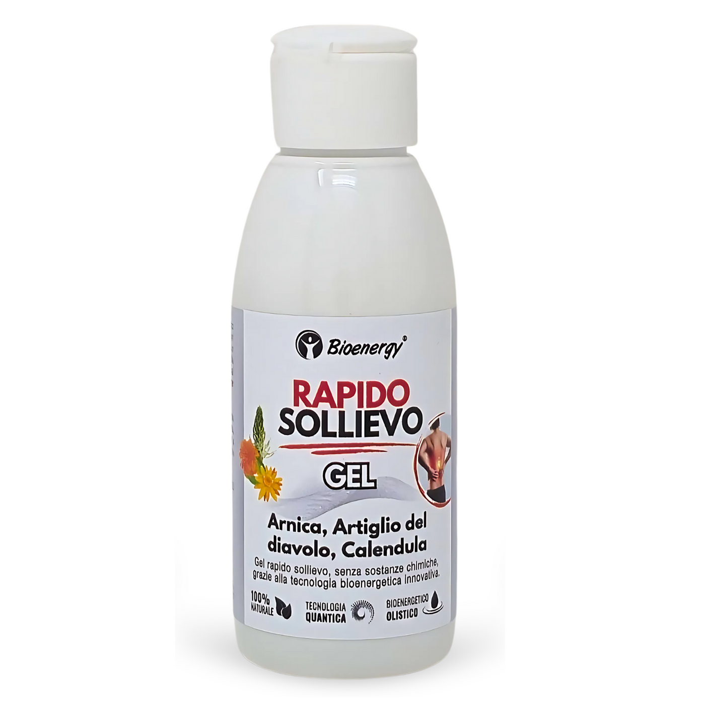 Gel Rapido Sollievo Bioenergy con Arnica, Artiglio del Diavolo e Calendula – flacone 100 ml